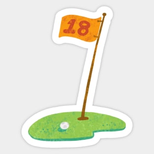 The 18th hole Sticker